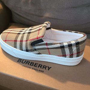 Burberry Cotton Slip-On Shoes